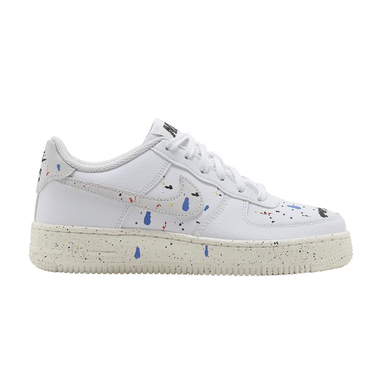 Nike Air Force 1 LV8 3 GS Paint Splatter - White 38.5