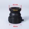 Hochwertiger Polypropylen IBC-Tankadapter A200 & Kunststoff-Camlock-Kombinationspaket-Ventilverbinder