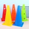 5Pcs 32Cm Barrier Football Road Flat Training Cone Perforated Sign Obstacles Road Cones Soccer Basketball Training Equipment