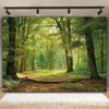 Versatile Spring Green Forest Photo Backdrop Perfect for Camping Themes Weddings Birthdays& More