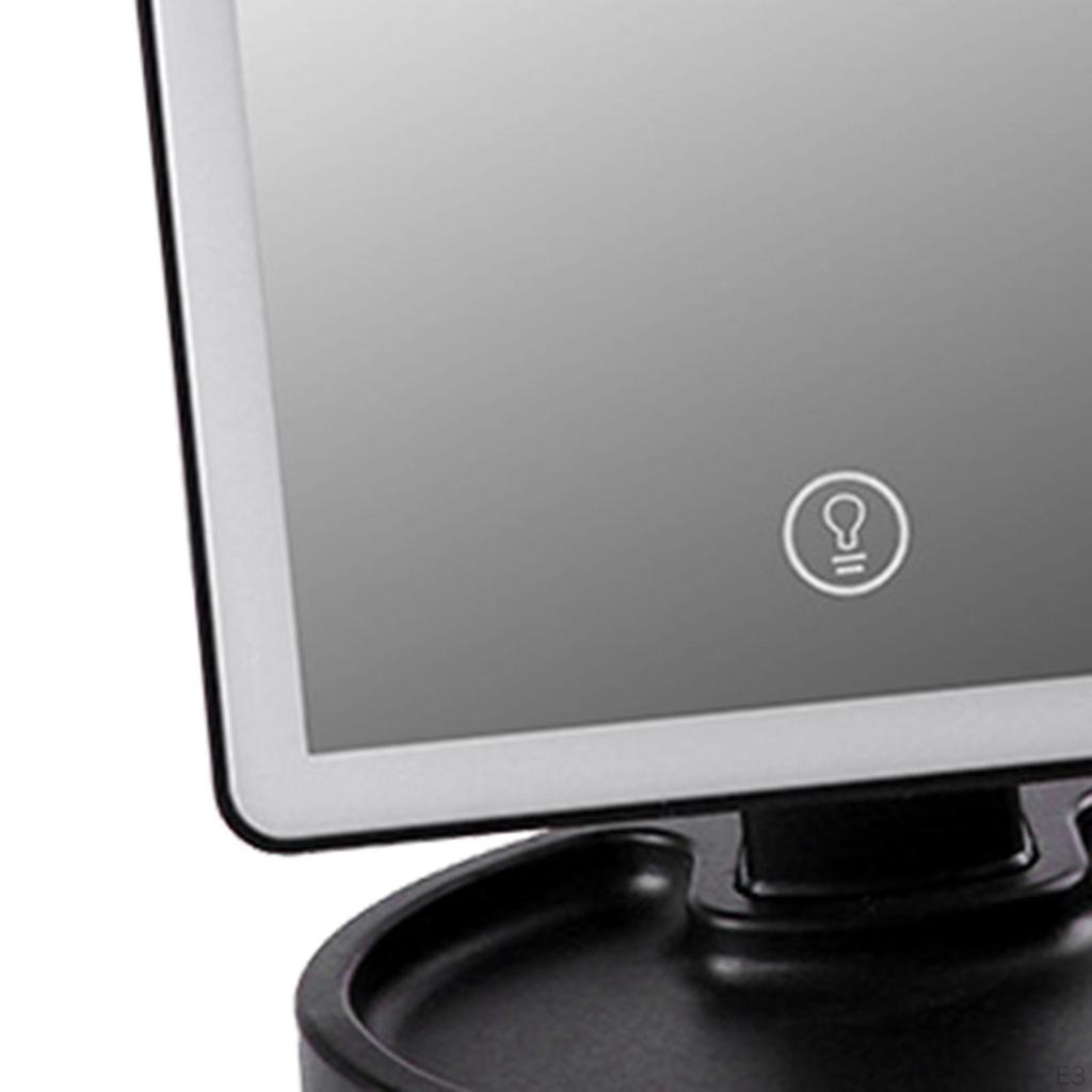 With Lights USB Rechargeable Illuminated Mirror Rotation for Vanity Dressing Table Girls Women