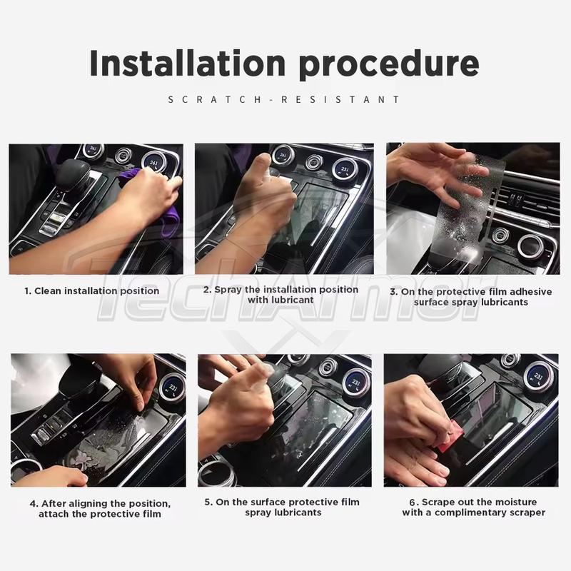 Car Interior TPU Protector Anti-scratch Film For Kia K8 - Auto Protective Transparent Anti-tear Stickers Accessories