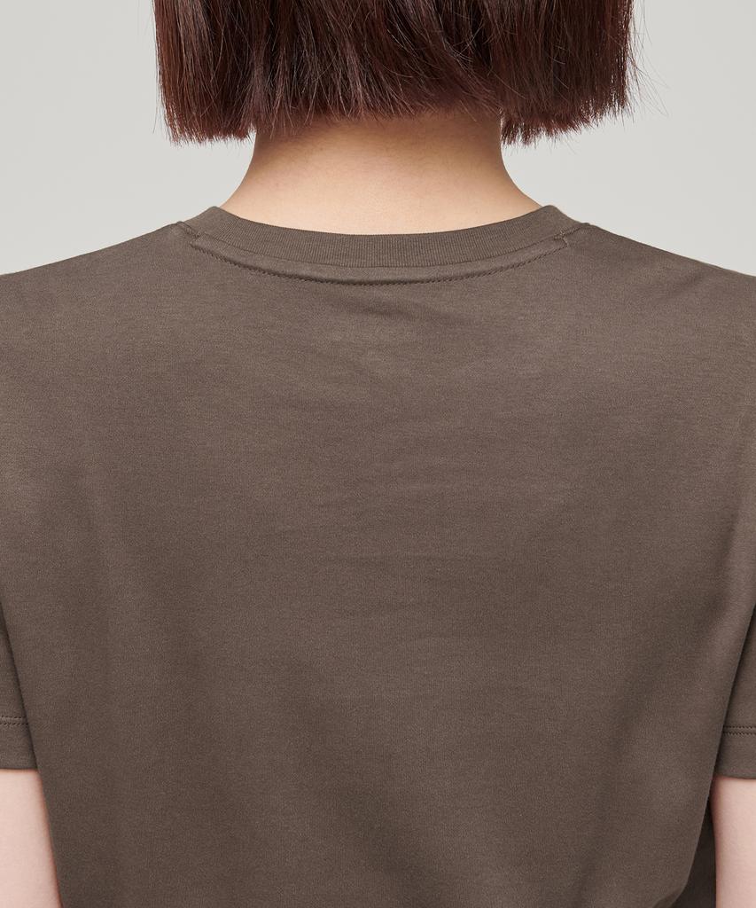 MUSINSA STANDARD WOMAN Women'S Basic Crew Neck T-Shirt [Toffee Brown]