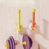 Suction Cup Hook Non-drilling L-shaped Hair Band Storage Rack Bathroom Movable Towel and Hair Band Storage Rack