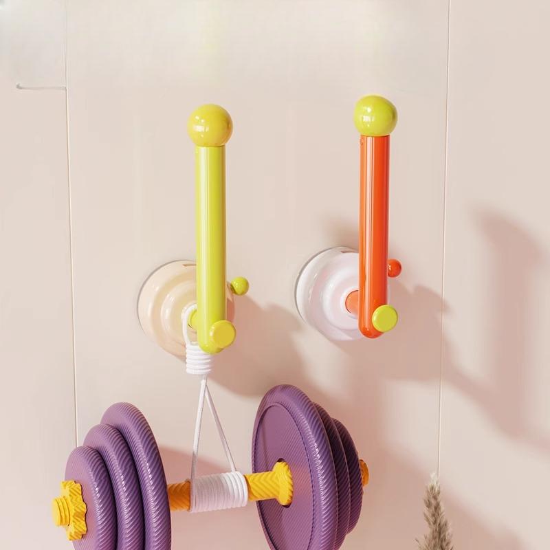 Suction Cup Hook Non-drilling L-shaped Hair Band Storage Rack Bathroom Movable Towel and Hair Band Storage Rack