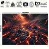 2D, 1 piece of red-hot lava plain background wall hanging fabric, background decoration, room, photography studio prop