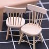 Realistic Miniature Wooden Dining Table and Chair Set For Crafting Miniature Scene And Dollhouses Display Accessories