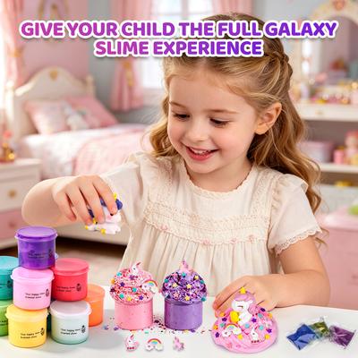Unicorn DIY Butter Slime Kit Non-Toxic Scented Stretch Stress Relief Toy