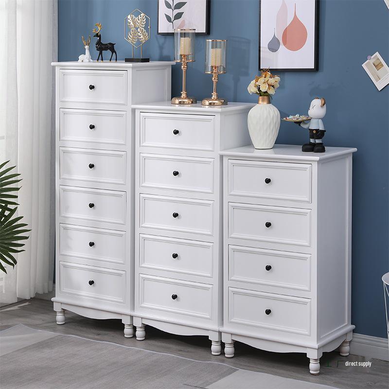 American Solid Wood Five-Drawer Chest - Living Room/Bedroom Storage Cabinet