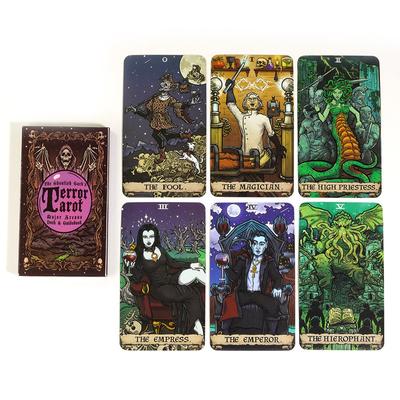 Terror Tarot Deck Karte Große Arkana Tarot Karte Deck Gothic Halloween Tarot Deck