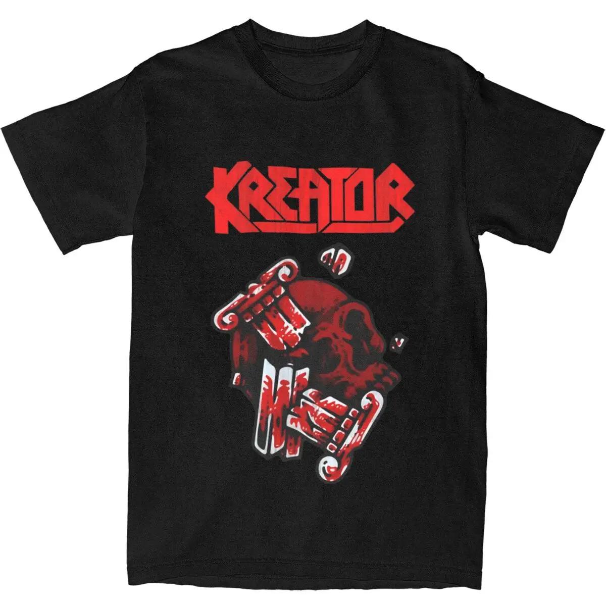

Kreators Rock Heavy Metal Band T-Shirt Trending T-Shirts Short Sleeve Y2K Funny Tops Summer Cotton O Neck Plus Size 5XL Tees S