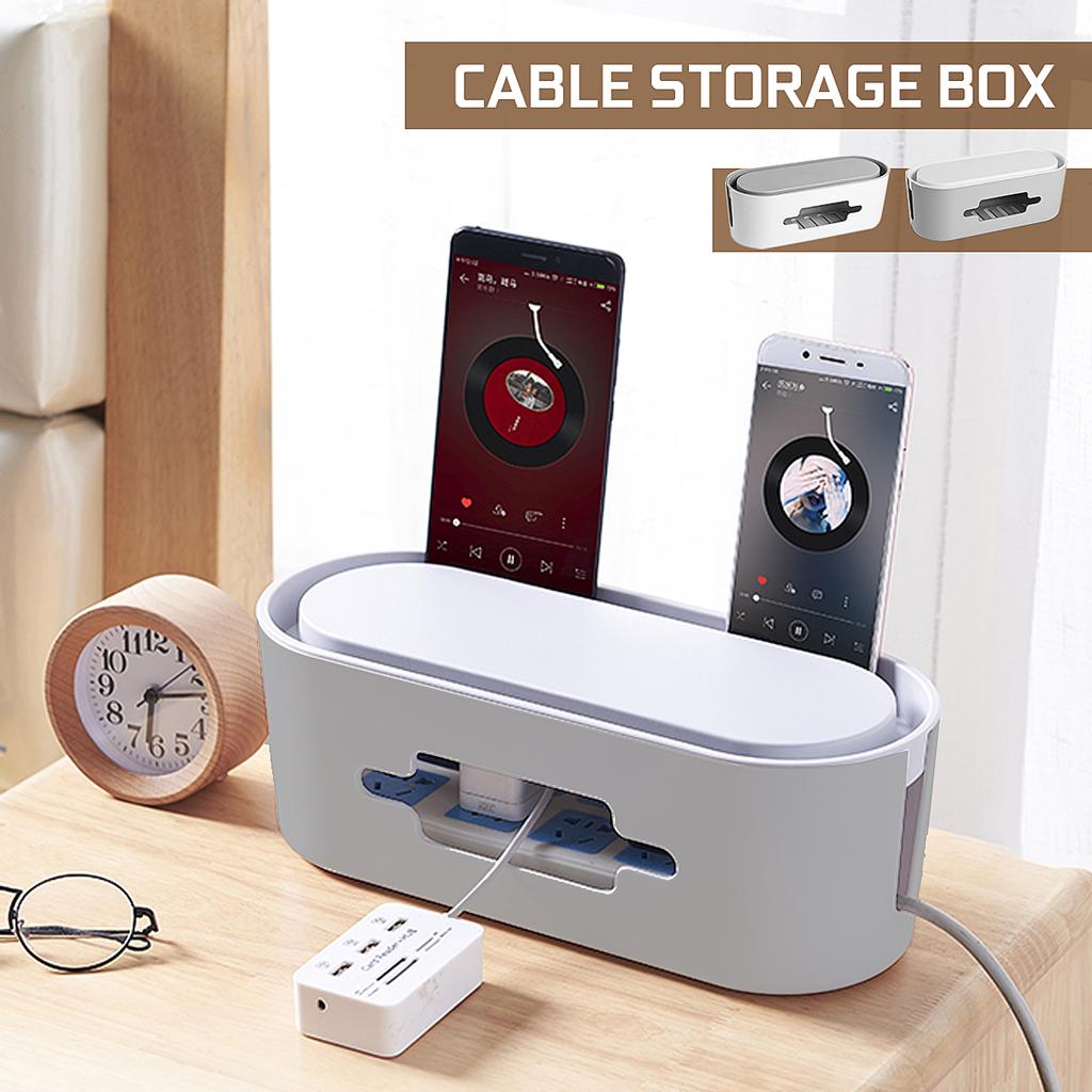 Buy Outlet Power Strip Cord Cable Wire Management Box Tidy Organizer