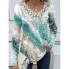 IHUASU Women's Fashion Casual Long Sleeve O-Neck Blouses & Shirts