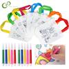 20pcs DIY Graffiti Bag Coloring Markers Handmade Painting Non-Woven Bags for Children Arts Crafts Color Filling Drawing Toy