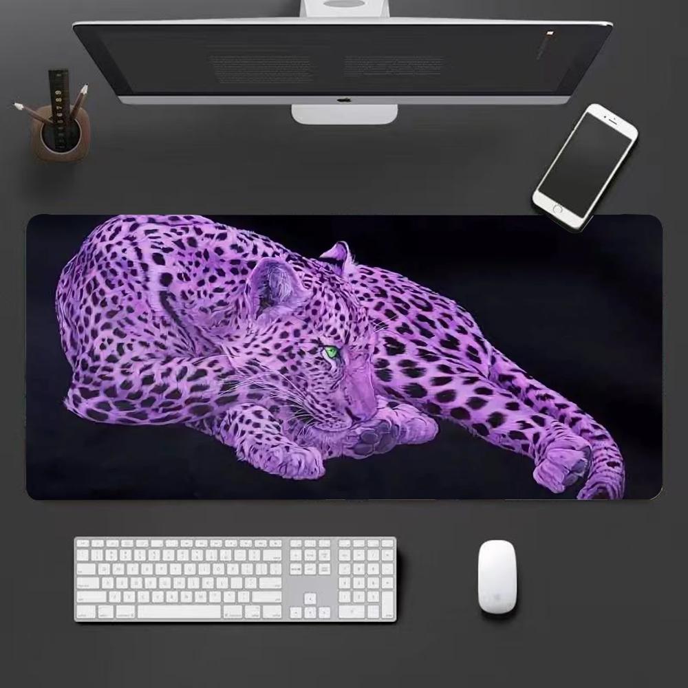Pink leopard Mouse Pad Desk Mouse Pad Cute HD Desk Pad Extended Gaming Keyboard Mats Large XXL Gamer Mousepad x