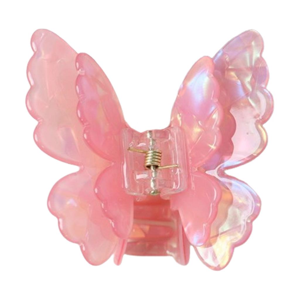 Butterfly Hair Claw for Women Acrylic Handmade Back-of-Head Shark Clip Hair Accessories