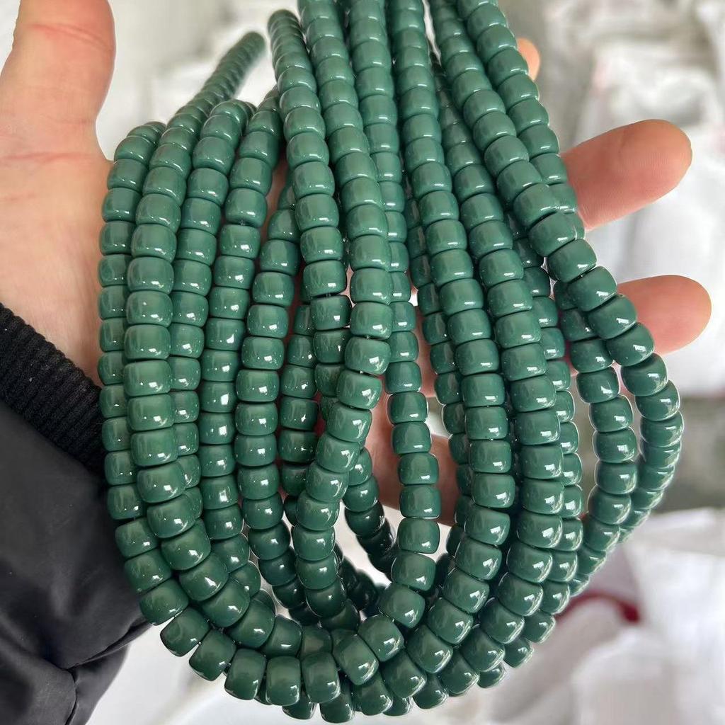 Multi-Color 6x8mm Glass Barrel Beads for Jewelry Making