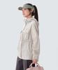 Snowpeak Apparel Root Women'S Mid-Length Windbreaker (S25Mwrwb67) Light Beige