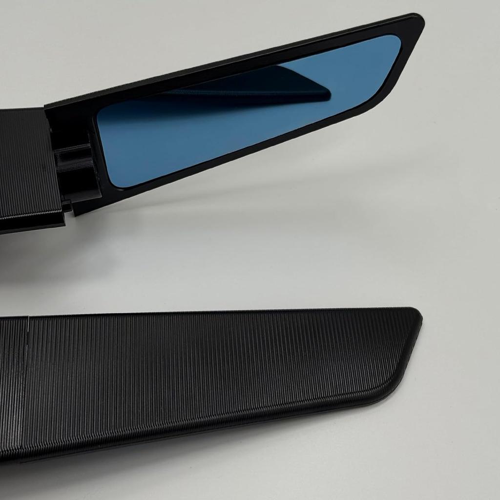 Stealth Mirrors for Kawasaki Ninja ZX-6R ZX6R ZX636 2019-2025 Accessories, Winglet Mirrors Made of CNC Aluminum#Angle Adjustable#wind Wing Rearview