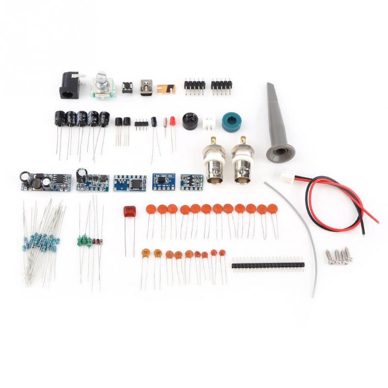 SISHUINIANHUA Oscilloscope Digital Storage Oscilloscope DIY Kit Disassembled Parts with LCD 20Mhz Probe Teaching Set SISHUINIANHUA Oscilloscope Digital Storage Oscilloscope DIY Kit Disassembled Parts with LCD 20Mhz Probe Teaching Set