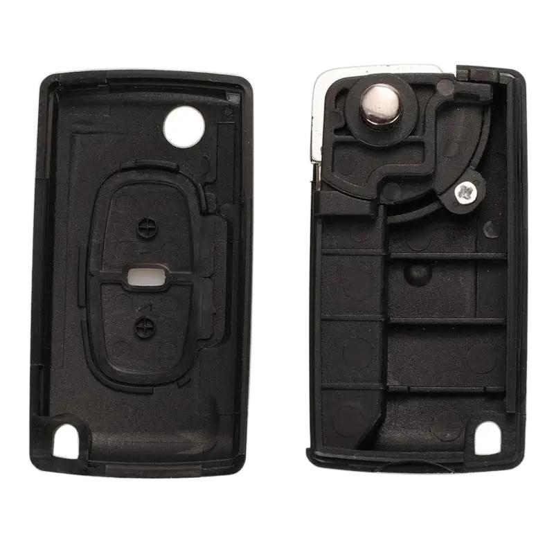 2 Buttons Remote Car Key Shell Case For Peugeot 4007 Et 4008 Citroen C-Crosser C4 Aircross Fob Mit-11R Blade