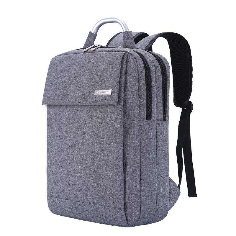 

TS JYL laptop bag,Business Laptop Handbag Solid Canvas Metal Casual Office Bag 15 inches серый