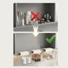 Plastic Drawer Style Storage Box Transparent Wall Mounted Under Cabinet Storage Box Large Capacity Self Adhesive Qtips Holder