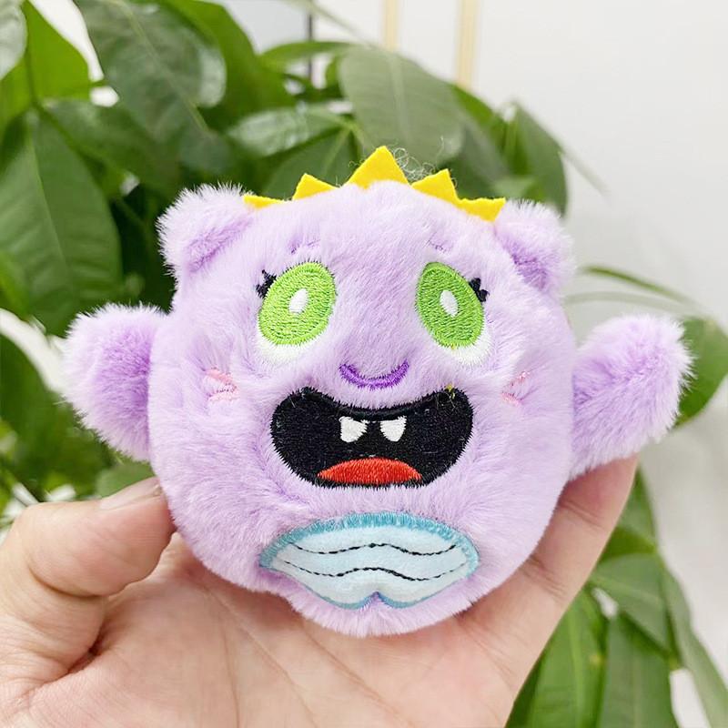 Monster Plush Enchanting Keychain Bag Cute Animal Themed Key Holder For Everyone