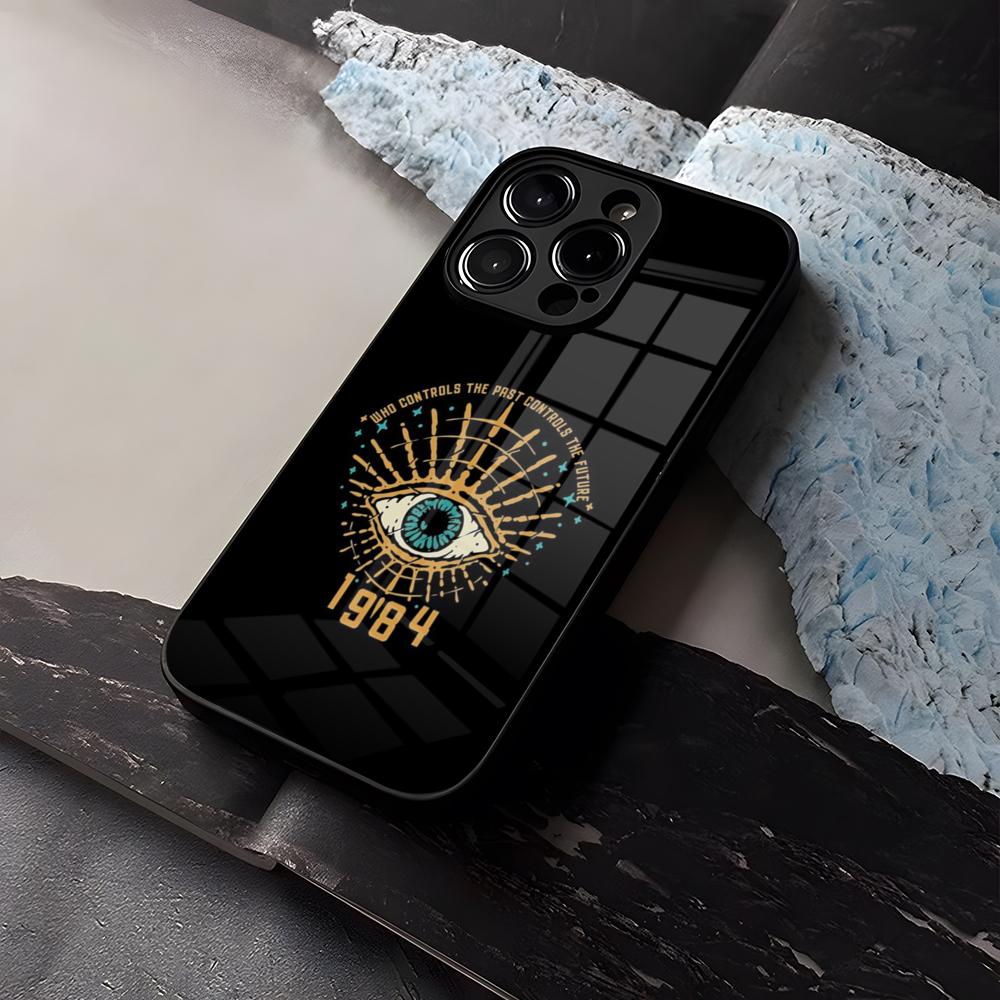 

1984 Джордж Оруэлл Книга Роман Чехол для телефона Закаленное стекло Для IPhone 16 13 14 12 15 11 Pro Max Plus Mini X XR SE2020 Coque iPhone 11 Pro Max