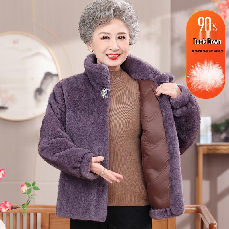 YUZHAOLIN Women s Mid-Length Winter Down Jacket 2XL