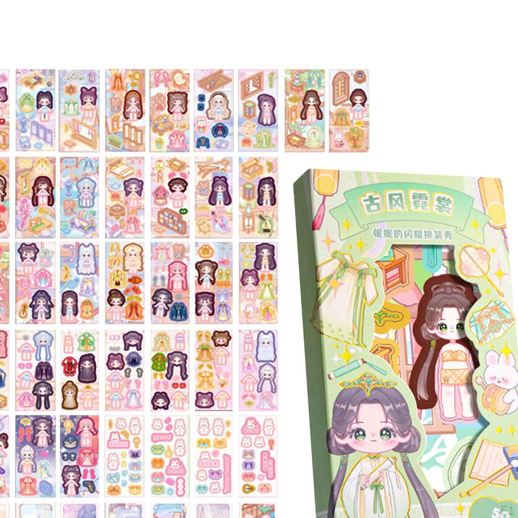 50 Count Stickers for Kids, Face Stickers, DIY Puzzle Gifts Celebrations