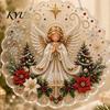 Třpytivé kamínkové umění Vánoční malba falešnými perlami Suncatcher sada, 3D Betlém/Santa Claus/Pták/Strom Náboženské sváteční dekorace Korálky