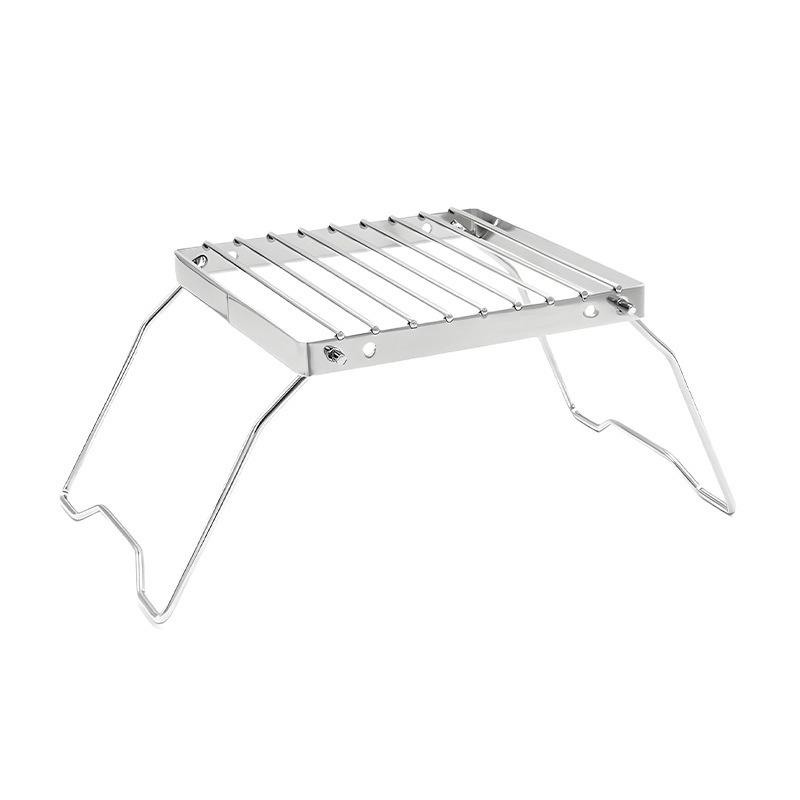 Portable Stainless Steel Folding BBQ Grill & Griddle Stand