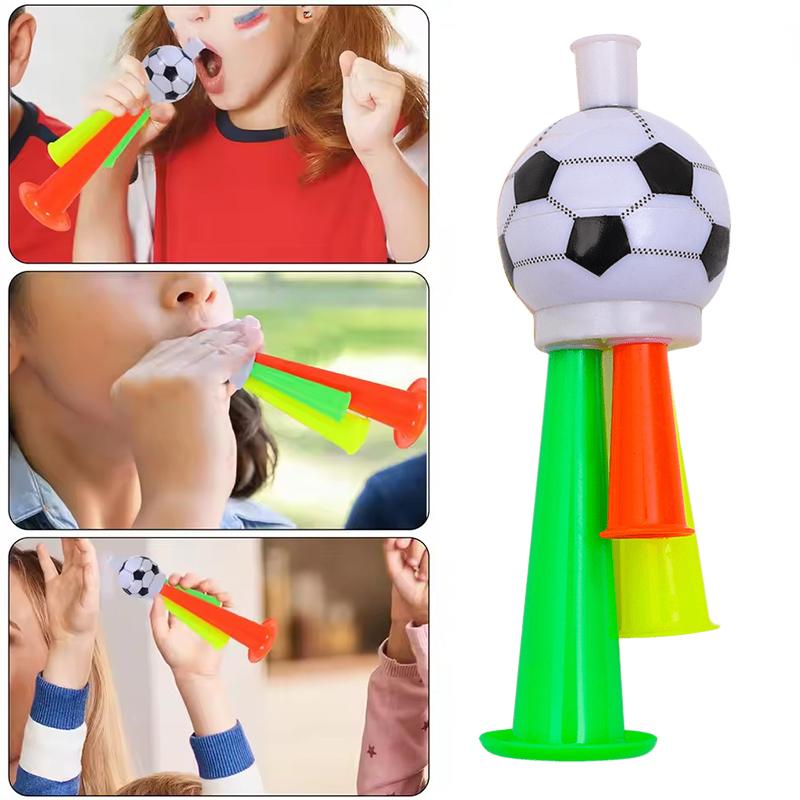 3/6PCS Football Shaped Plastic Cheer Horns Soccer Fan Loud Noise Makers Suitable for Sport Meeting Event Party Rewards Gifts ZYF