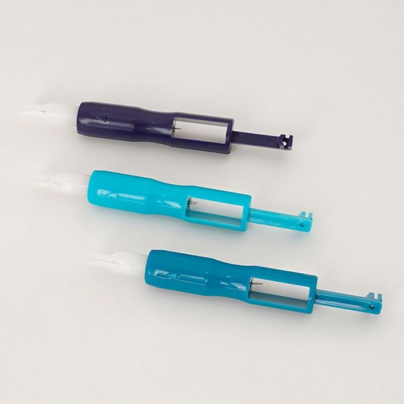 10Pcs Machine Needle Inserter Threader Automatic Needle Threader Quick Sewing Threader Threading Tool for Sewing Machine