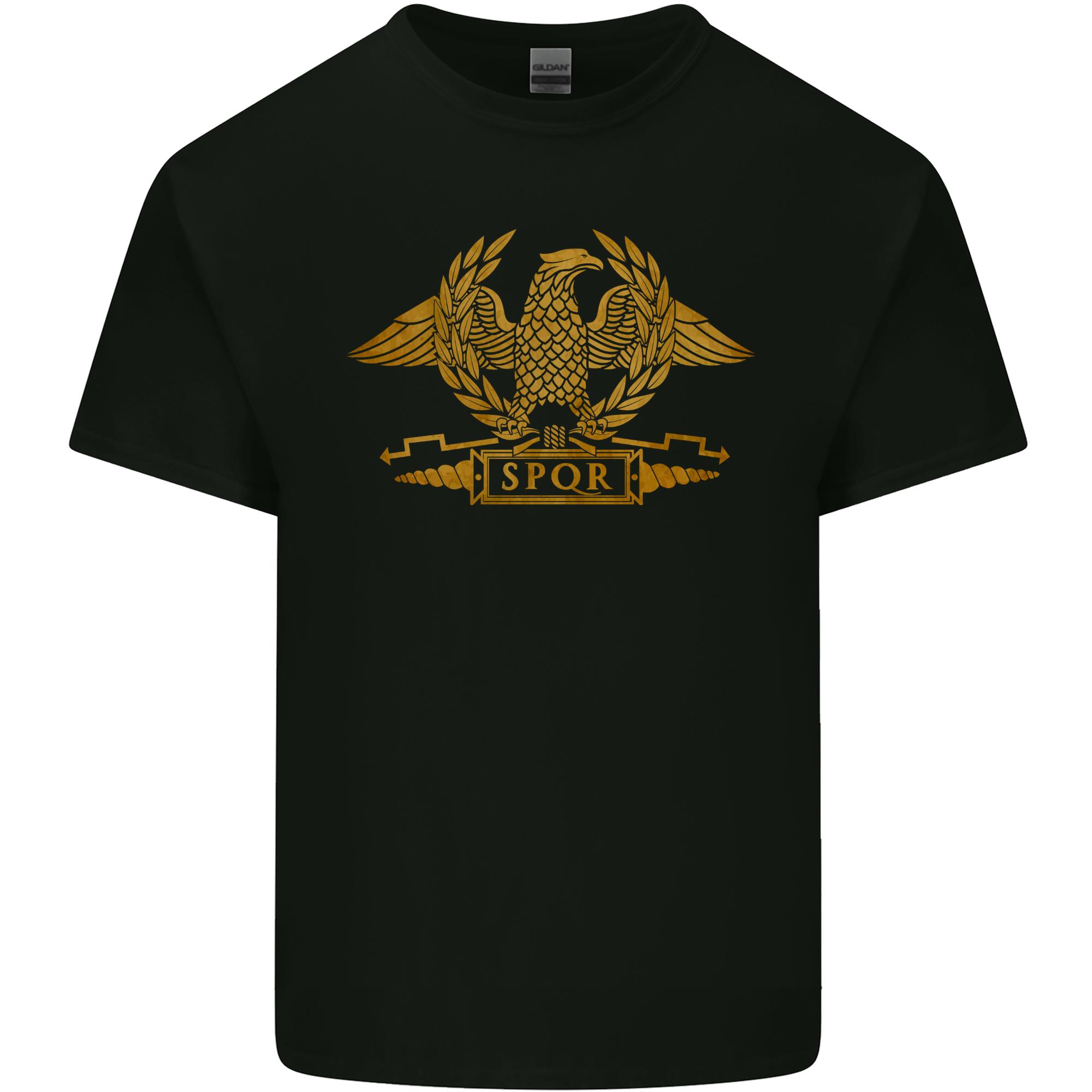 SPQR Eagle Gym Bodybuilding Training Unisexs Light Cotton TShirt S
