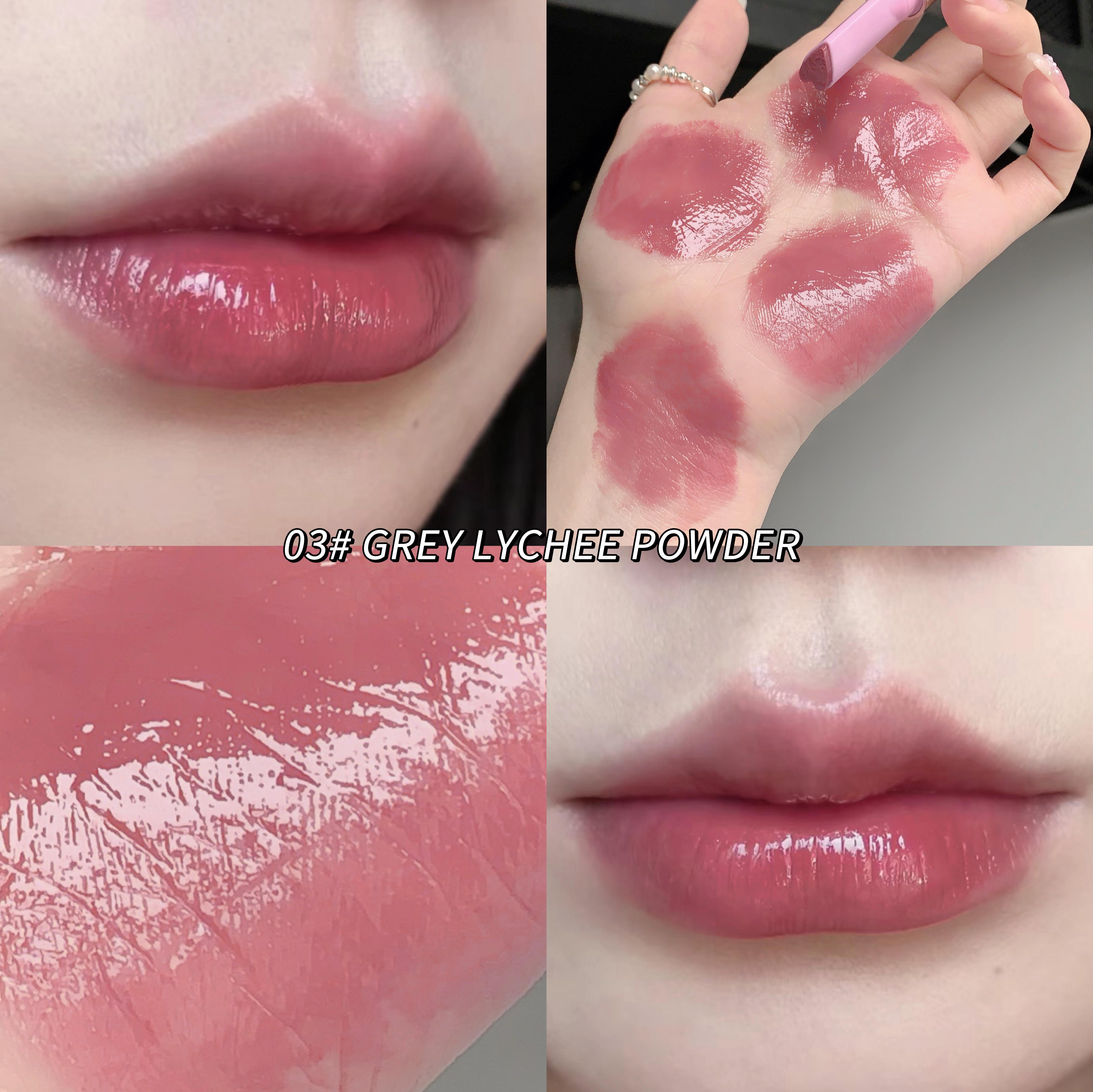 

GEGE BEAR Прозрачная кристальная помада Water Glossy Lip Glaze Стойкий блеск для губ Увлажняющий тинт для губ Макияж для губ