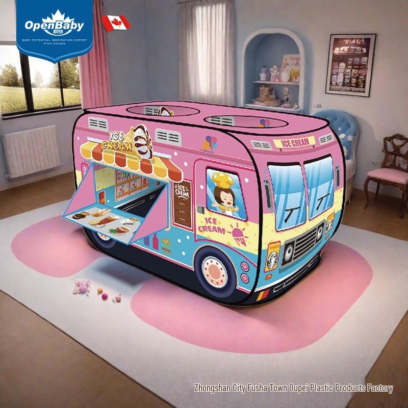Kids' Police Car & Fire Truck Play Tent - Indoor/Outdoor Foldable Playhouse