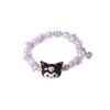 Sweet Crystal Beaded Couple's Magnetic Bracelets with Cinnamoroll & Kuromi - Perfect Bestie Gift