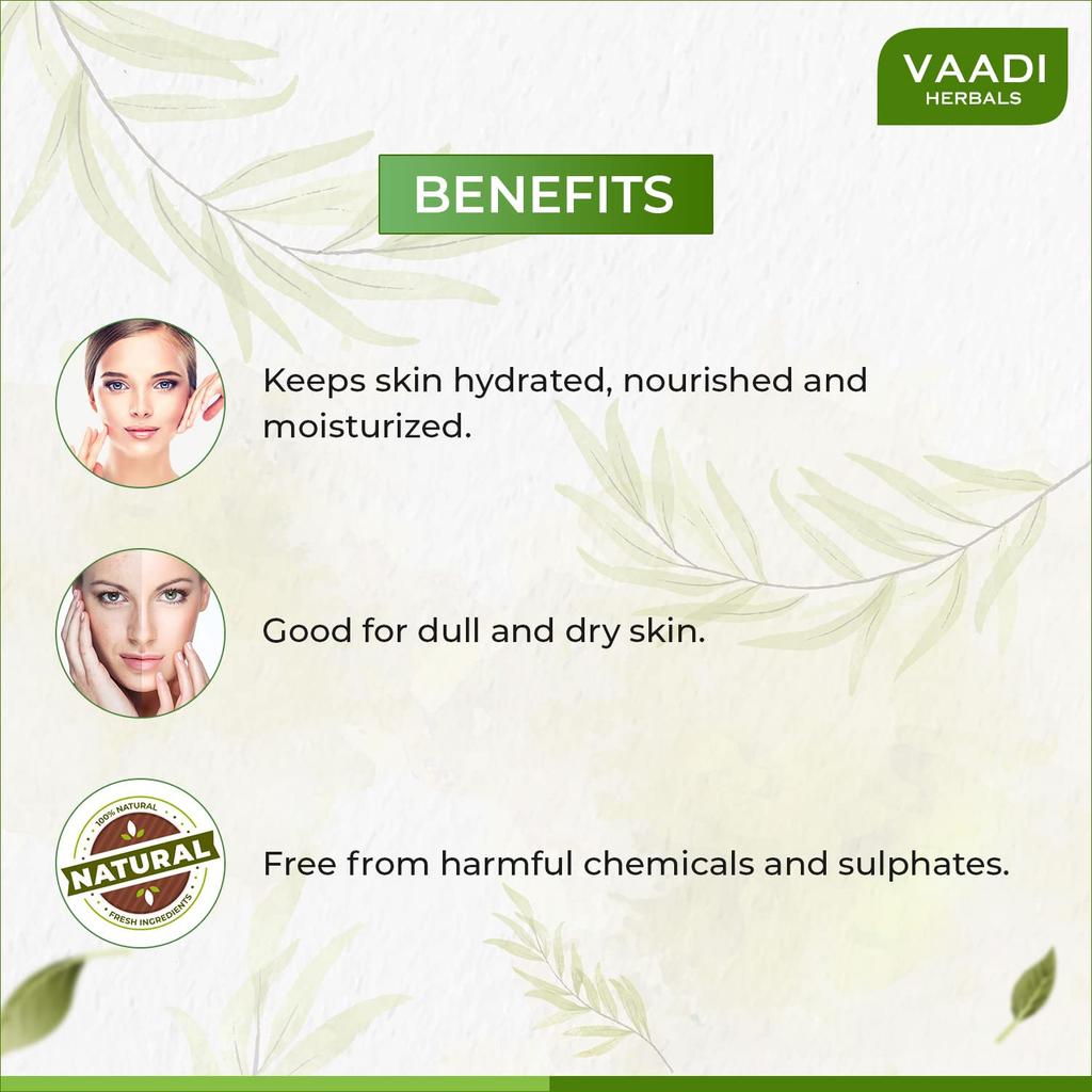 Vaadi Herbals Fresh Papaya Bath Soap Bars For Smooth Radiant Skin Gentle Cleansing Daily Body Care 75 g Each X Pack Of 6