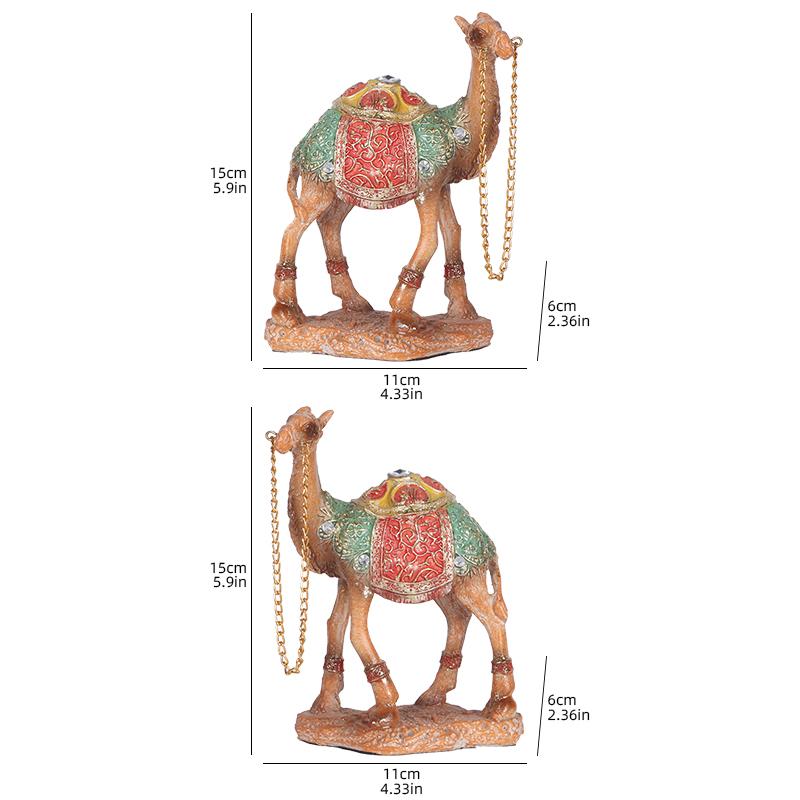 Desert Camel Statue Light Luxury Craft Ornament for Home, Bedroom, Living Room, Study, and Office Desk Decoration