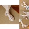 Summer Womens Minimalist Thicksoled Block Heel Sandals With Toeexposure For Casual Wear