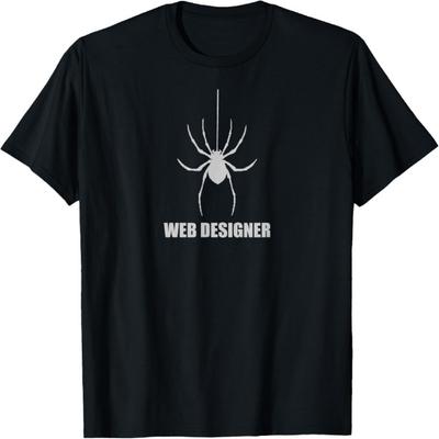 T-shirt drôle de designer toile d'araignée