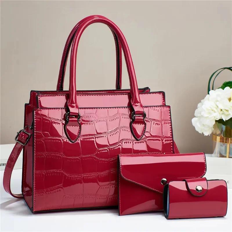 Luxury Brand Designer Women'S Handbag High-Quality Crocodile Pattern Shoulder Bag Fashionable New Versatile Crossbody Bag Women