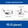 M4-M24 304 Stainless Steel Large Ear Ram's Horn Disc Butterfly Nut