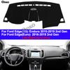 Car Auto Inner Dashboard Cover Dash Mat Cape Carpet Pad Cushion 2 Layers For Ford Edge / Endura 2015 2016 2017 2018  LHD RHD