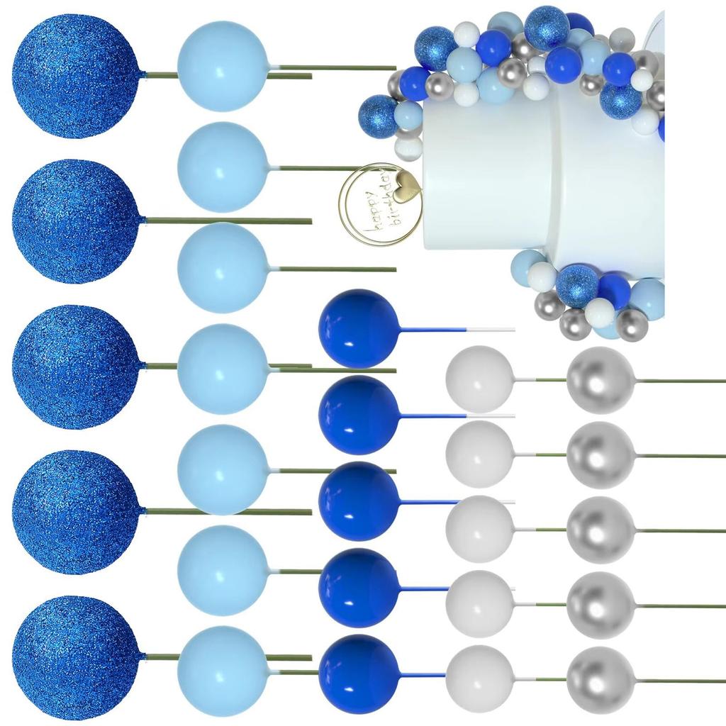 Set Decorare Tort 50 Bucăți Toppere Rotunde Decorative Alegeuri Decorative pentru Aperitive Decorațiuni Tort pentru Petrecere Potrivite pentru Ocazie de Festival