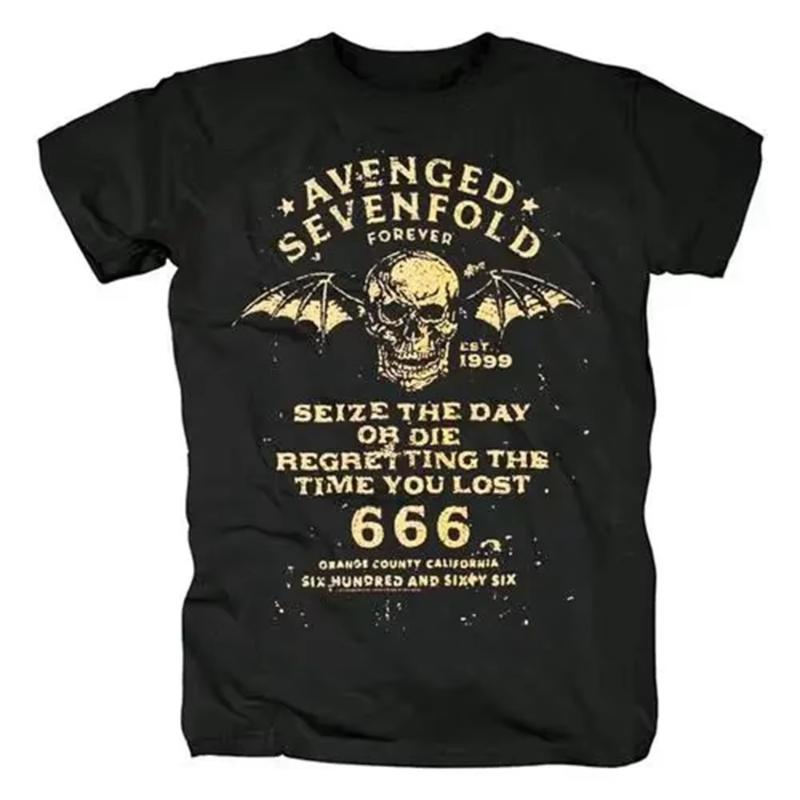 Men Harajuku Metalcore Avenged Sevenfold Rock T Shirt Hip Hop Streetwear T Shirt Heavy Metal Plus Size T Shirt Women 62446