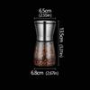 Stainless Steel Manual Salt Pepper Mill Adjustable Pepper Seasoning Bottle Spice Grinding Containers Mill Shakers Kitchen Gadge