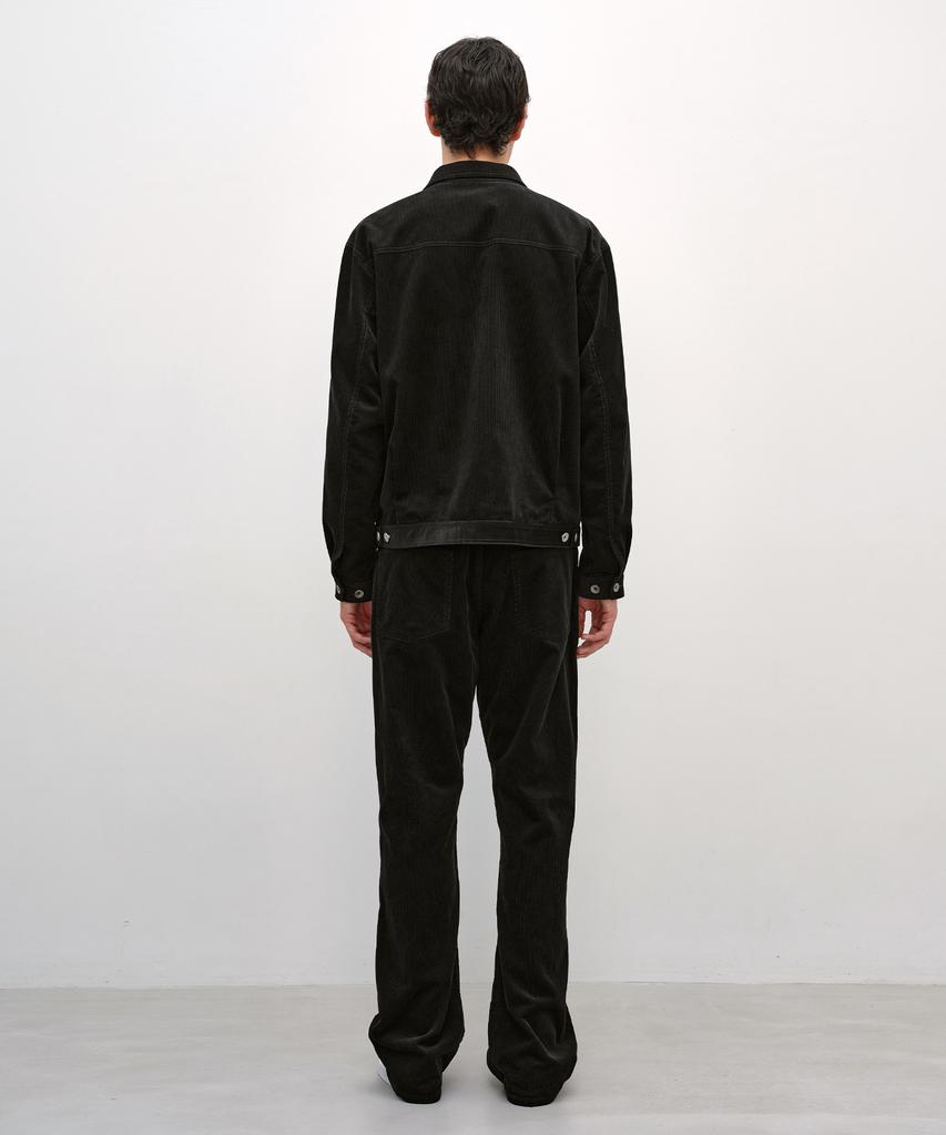 INSILENCE Corduroy Trucker Jacket Black